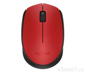   Logitech Wireless Mouse M171, Red (910-004641)