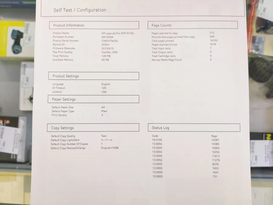  HP LaserJet Pro MFP M125ra, -, USB, CF283A 1500  .