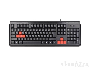Клавиатура A4Tech X7-G300 черный USB Gamer