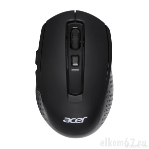 Мышь беспроводная Acer OMR070, 1600 dpi, BT/Radio, USB, 6but, черный
