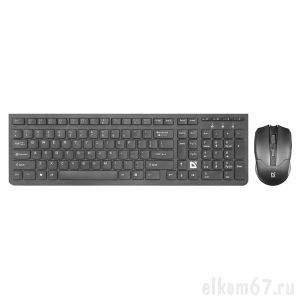 Беспроводные клавиатура и мышь Defender Columbia C-775 RU BLACK (45775)
