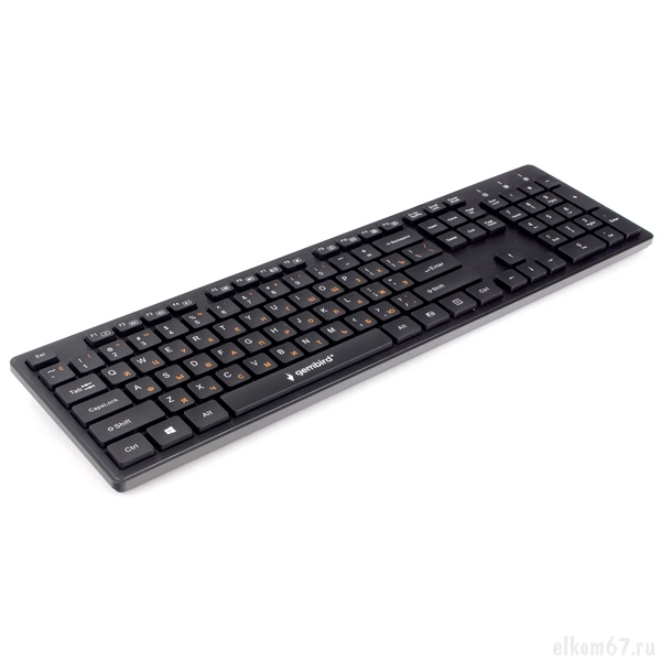 Клавиатура Gembird KB-8360U, 2 встр. USB-хаба, шоколадный, 104 кл., USB