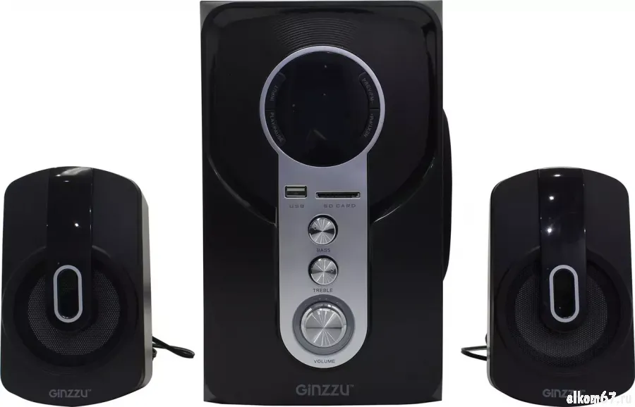  GINZZU GM-405 (2.1) 2*10W+20W, Bluetooth, FM, SD, USB