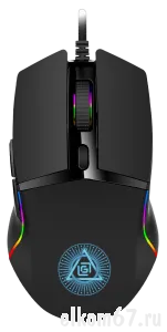 Мышь Оклик 717G PROPHECY черный оптическая (USB,6400dpi)