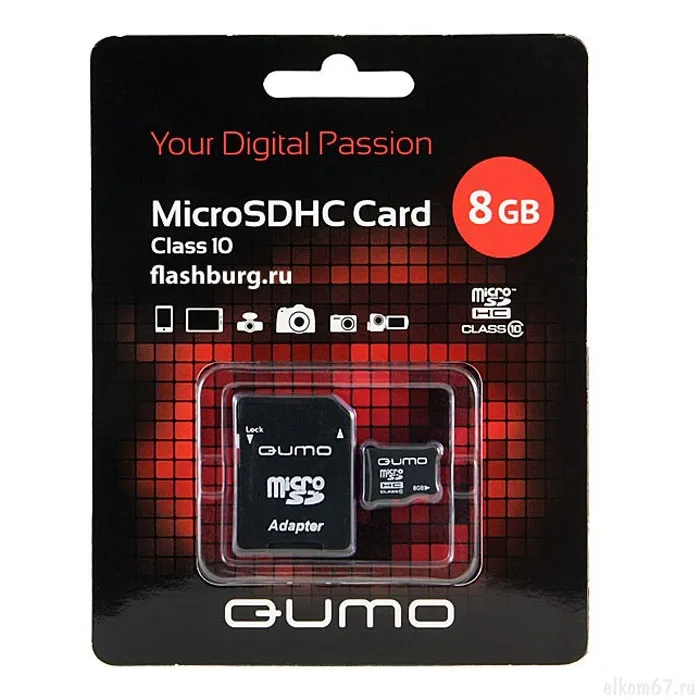 TransFlash 8Gb microSDHC QUMO ( 10)