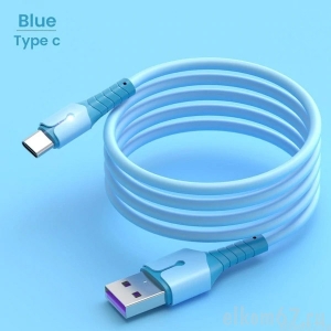 Кабель USB 2.0, A plug - Type-C, 1м. 5A, голубой (I40-D-6)
